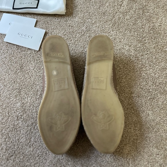 Gucci GG Marmont Matelassé Chevron Espadrilles in Rose Pink - Size 37 - Picture 4 of 8